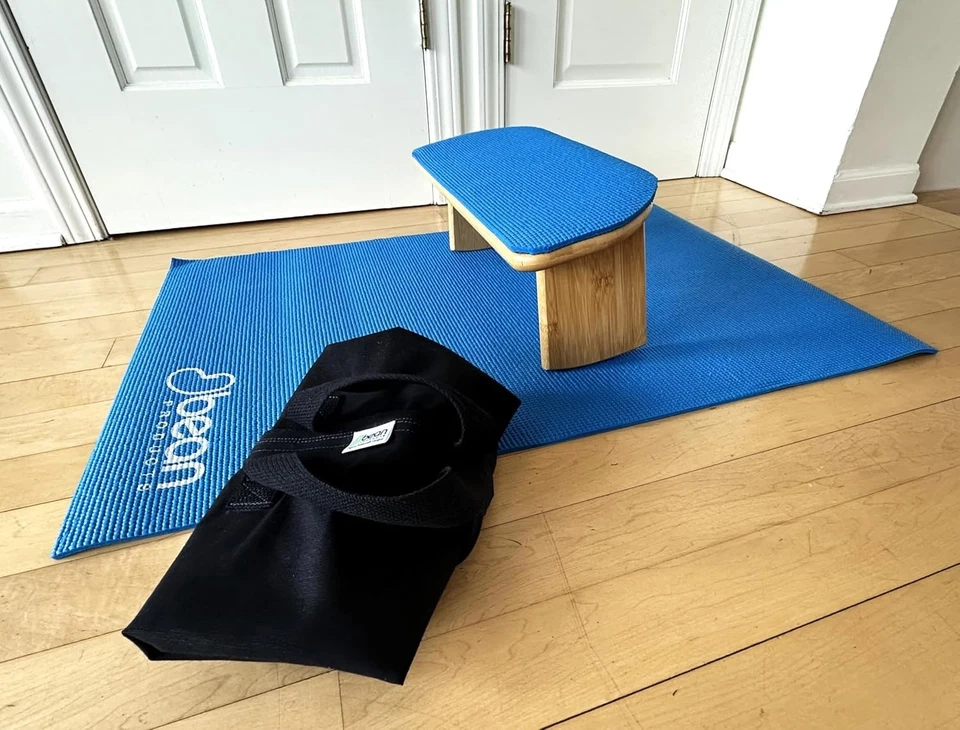 Bamboo Meditation Bench – Supportive Kneeling Stool Chair with Meditation kit - Image 2 of 4