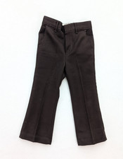 Vintage 70s Boys Pants Bell Bottoms Brown Size 20x15 Slacks