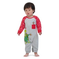 The Grinch Christmas Baby Grey Coverall, Size 18MONTH NWT
