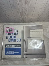 Magnetic Calendar and Chore Chart Set - includes 6 markers 