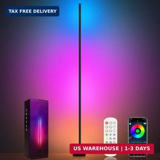 Miortior Corner Floor Lamp - Smart RGB LED Corner Lamp with App and Remote Contr