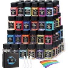 Mica Powder for Epoxy Resin, 108 Colors, 36 Colors0.35oz, 10g, 36 Pastel Col...