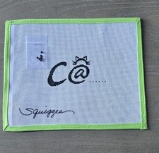 Squiggee Hand Painted Glitter Needlepoint Canvas w/6 Beads-C   CAT -4.5  x 2.5  