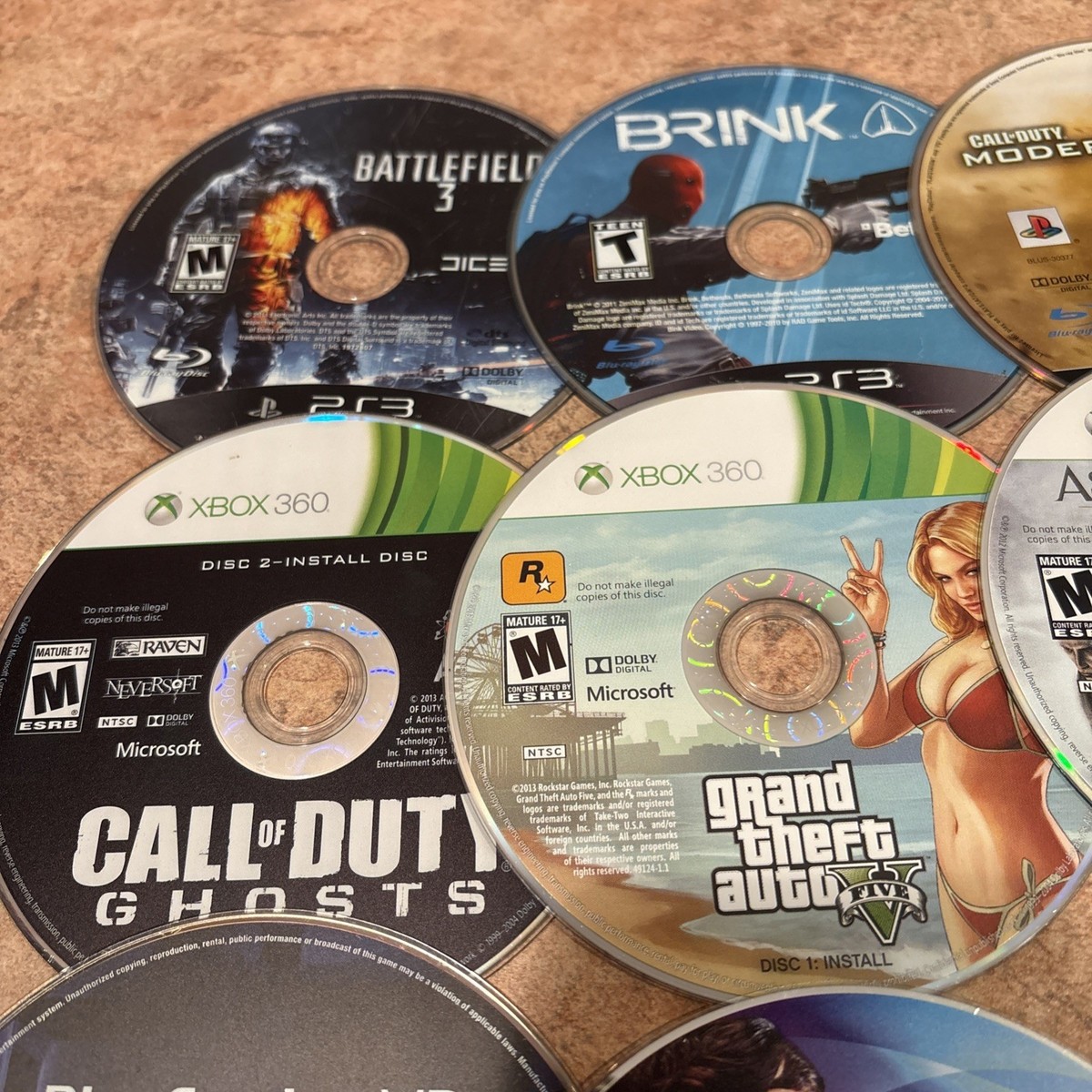 360 Disc Which Xbox One Plays Discs Video Game Disc Only Lot PS1