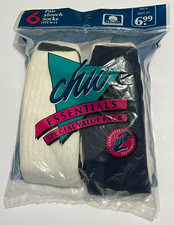 6 Pair Vintage Slouch Socks by chic - Essentials Special Value Pack Fits 9-11