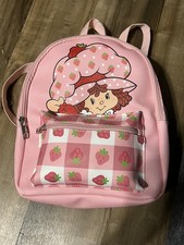 STRAWBERRY SHORTCAKE Mini Backpack Purse, 11" NWT Pink With Strawberry   