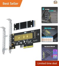 M.2 NVMe to PCIe 4.0 X4 Adapter with Heatsink - Elevate Your SSD Performance