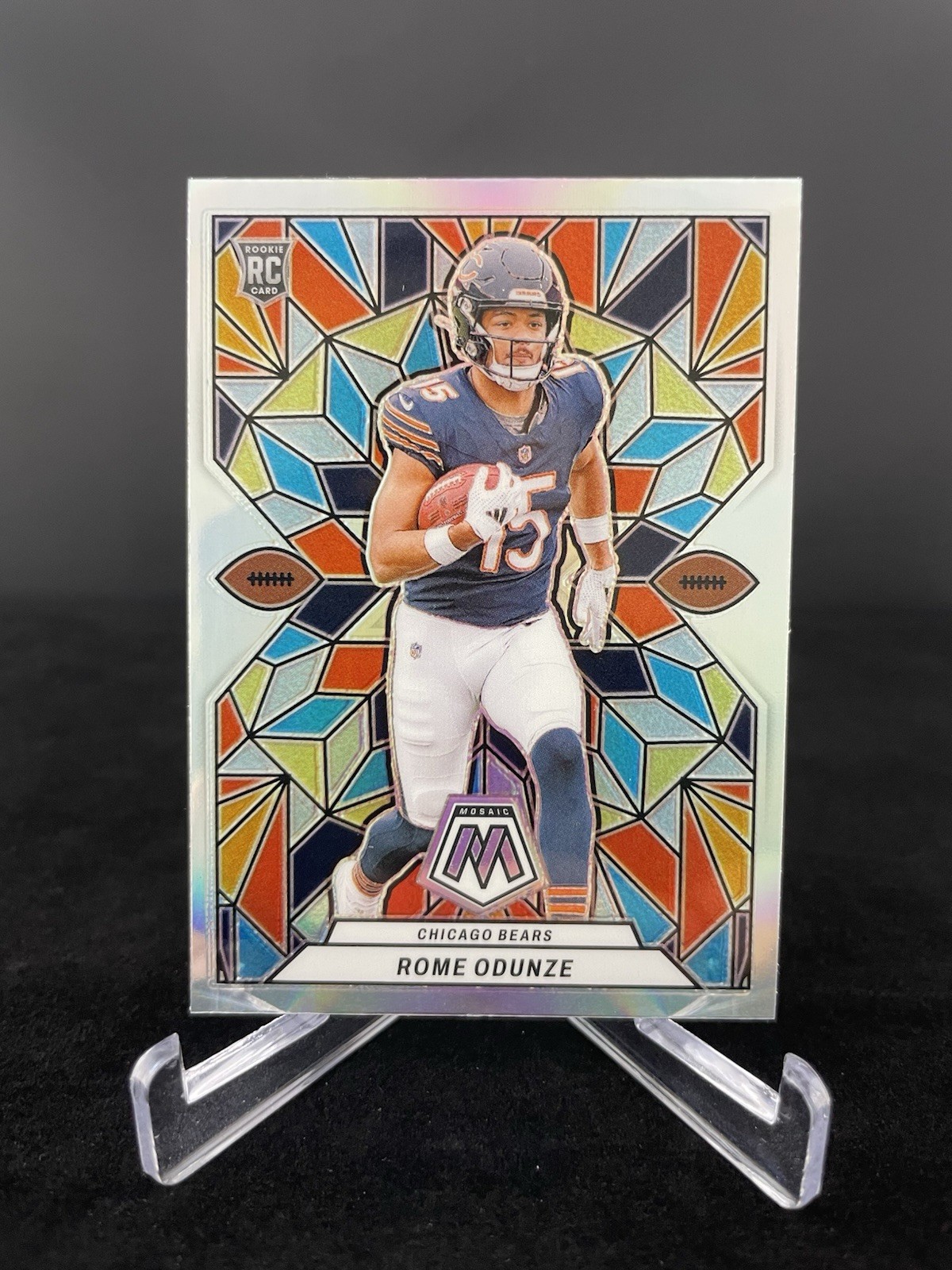 2024 Panini Mosaic - Rome Odunze RC Stained Glass Case Hit SSP #SG-15 Bears