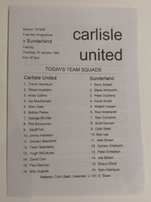 CARLISLE UNITED V SUNDERLAND UNBEKANNT FREUND...