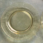 4 Fostoria Fairfax Topaz 6” Bread & Butter Plates Yellow Depression Glass