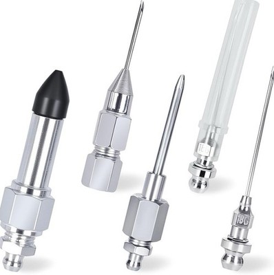 5PCS Grease Gun Needle Accessory Set, Coupler Adapter Detachable N I B