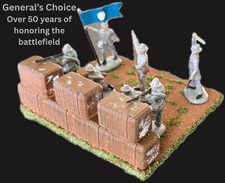 1:72 ACW Confederate Cotton Bale Infantry Position Terrain War Gaming Diorama