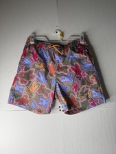 Psycho Bunny All Over Logo Print Swim Trunks Board Shorts Youth Large 14/16