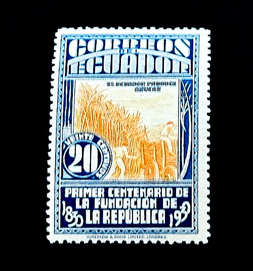 ECUADOR Stamp - 1930 Sugar Plantation Independence 100th Sn 310 MNH r83
