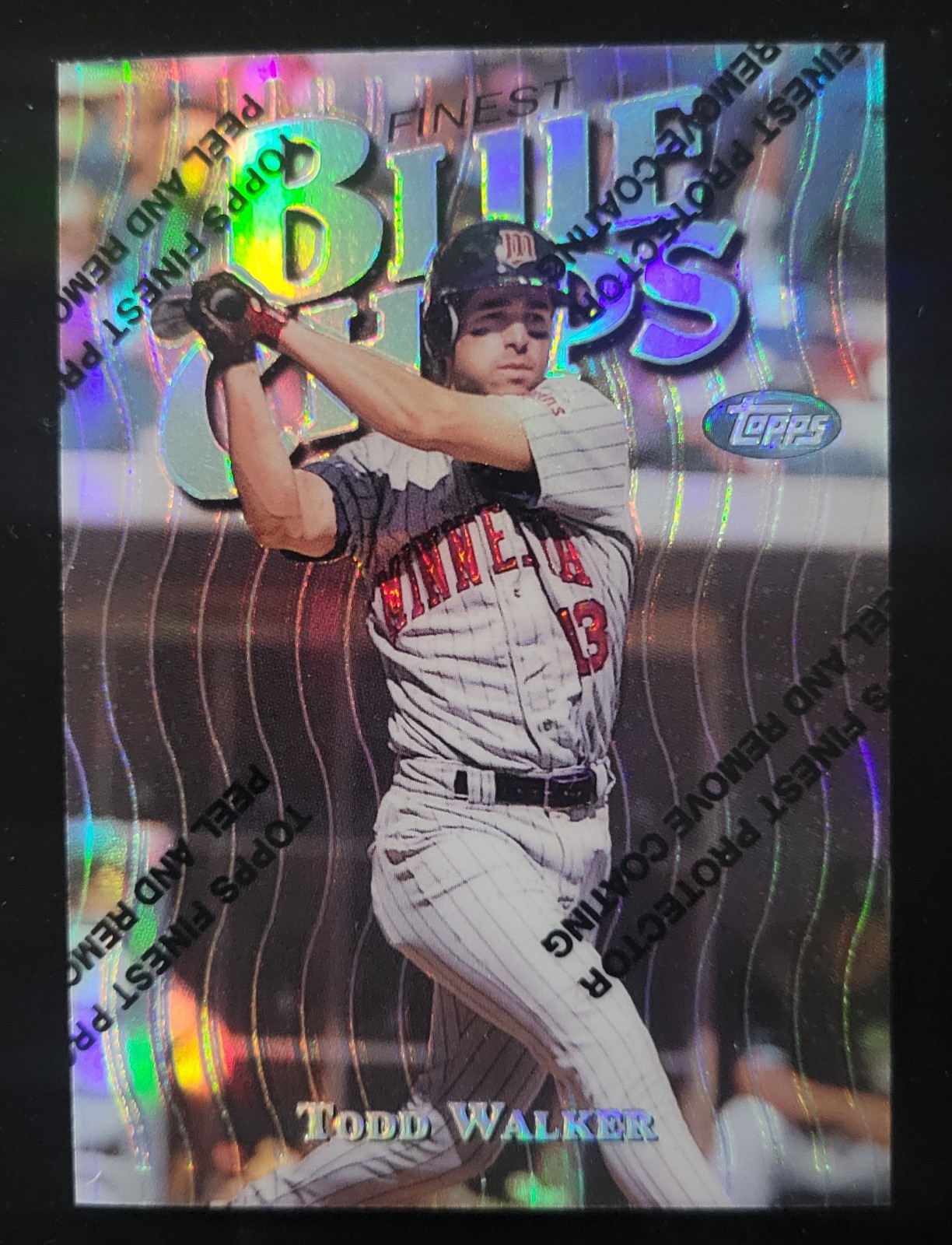 1997 Topps Finest - Uncommon - Silver Refractor Todd Walker #112 Minnesota Twins