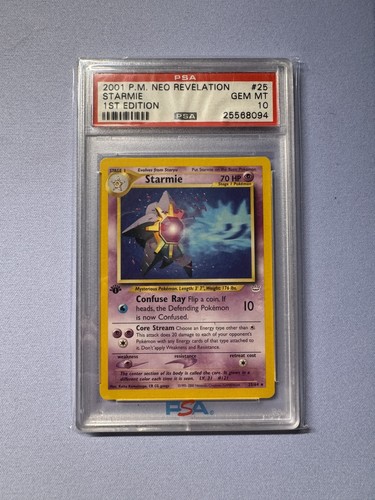 Starmie (1st Edition) graded PSA 10 for sale on eBay