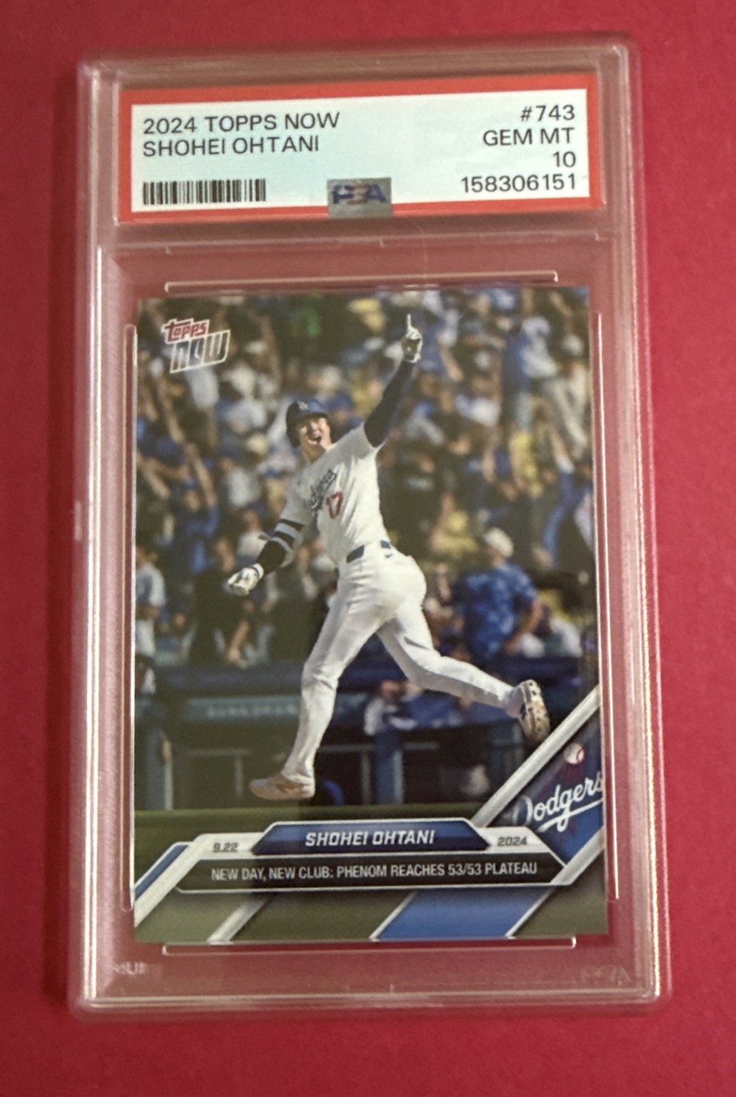 2024 Topps Now Shohei Ohtani #743 PSA 10