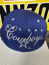 VTG 90s Dallas Cowboys Drew Pearson Companies Script MLB SnapBack Hat Cap