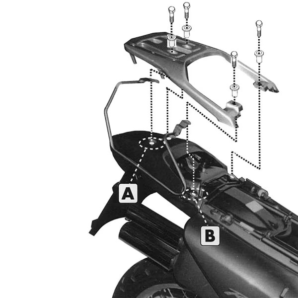 Givi Soft Luggage Support Rails - Honda XL650V Transalp (00-07) - T213