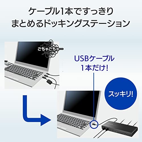 IODATA USB A Type-C Compatible Docking Station HDMI DisplayPort 4K Compatible 60 - Picture 2 of 7