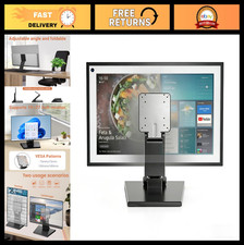 Adjustable Lay Flat Low Profile Monitor Stand for 14-24" Screens - Ergonomic Des