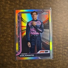 Franco Colapinto 2025 Topps Chrome Formula 1 F1 Card #15 Alpine F1 Refractor