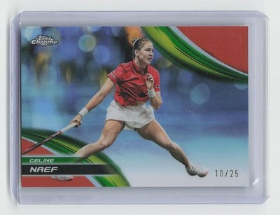 2025 Topps Chrome #159 Celine Naef Orange Refractor #/25