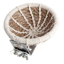 Hand Woven Hemp Rope Bird Nest Bed Cage for Dove Parrot Canary