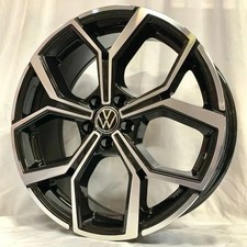 4 Jantes 17'' NEUVES  5X100 GTI POLO SPORT VW Black polish r line