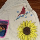 OOAK Vans Overalls XS - Hand Painted Sunflower Las Vegas 777  — photo 9