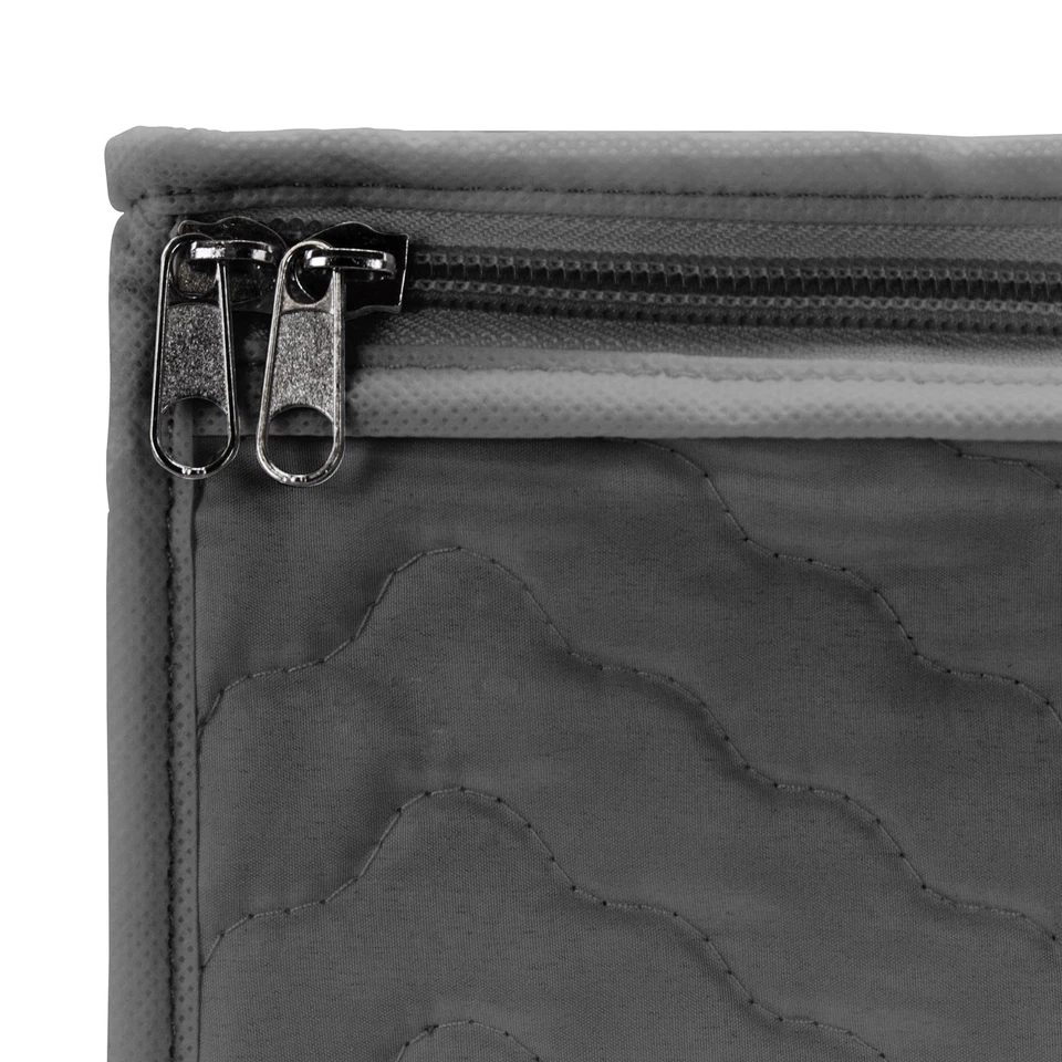 Сундук для хранения винных бокалов Stemware - стеганый футляр с разделителями обслуживание для 12 - Изображение 4 из 4