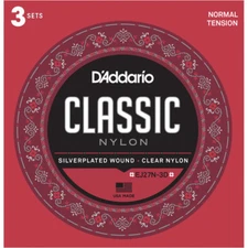 EJ27N 10 Pack D'Addario  Classical Guitar Nylon Strings Normal Tension EJ27N-3D