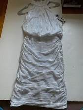 Brand New $219 Women Betsy Adam White Prom Dress Size 2 Alice Olivia Saks Fifth