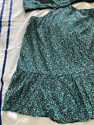 bershka blue floral dress A Line Backless Light Blue Short Prom Dresses, Cute Short Light Blue H –  morievent main image 0