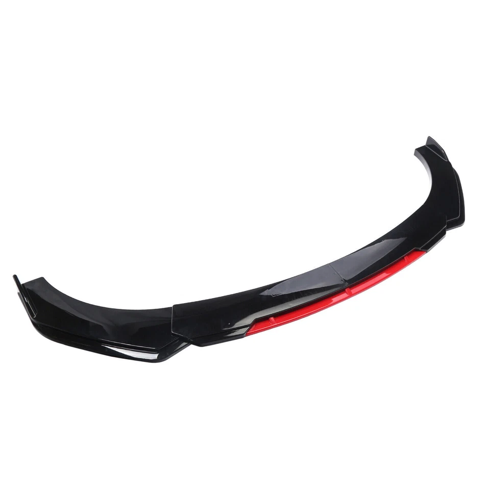 Front Bumper Lip Spoiler Splitter Glossy Black Red For Nissan Rogue Altima Body Foto 3 de 4