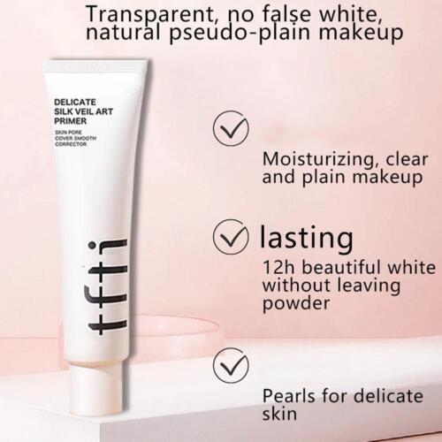 Delicate Silk Veil Art Primer 1.01oz / 30ml 12H Fits & Lasting K-Beauty - Picture 7 of 14