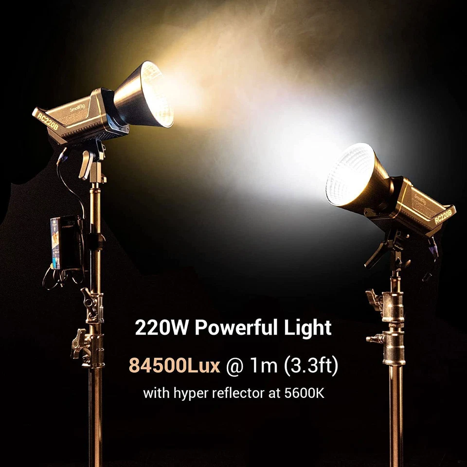Luz de video SmallRig RC 120B 120W bicolor Cob 52800Lux@1m 2700K-6500K Foto 3 de 4
