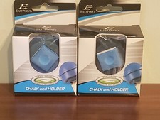 Lot of 2 EastPoint: Blue Chalk Holder - Cue Billiard Pool Chalk-New