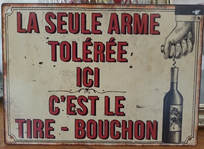 Plaque Murale Décorative 'La Seule Arme...' - 15x21 Cm - Style Antique