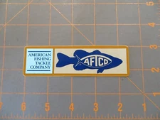 Bassmaster B.A.S.S. AFTCO Bass Sticker - 4 1/2 x 1 1/4 inch