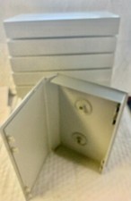 VHS Video Tape Storage Cases- Gray Plastic- Full Sleeve- New - Lot of 10 -Alpha