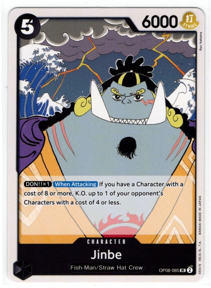 One Piece TCG Jinbe OP08-085 UC Two Legends English NM