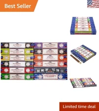 Festive Scented Incense Sticks - 12 Assorted Packs for Aromatherapy & Healing