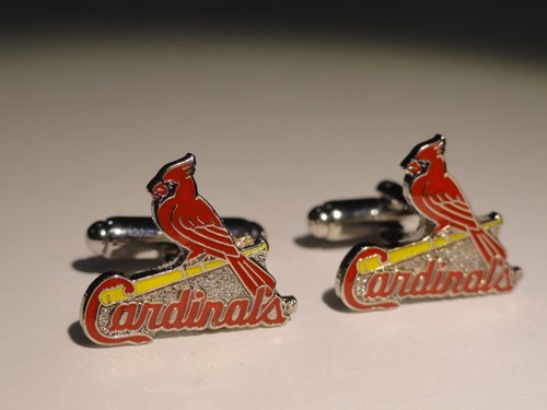 Saint Louis Cardinals Boutons Manchette MLB Baseball - Photo 4 sur 7