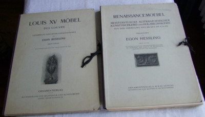 Renaissancemöbel aus der SLG.Musee de Cluny , Lichtdrucktafeln  1920,Foliomappe