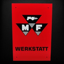 Massey Ferguson MF Werkstatt Schild Traktor Oldtimer Trecker Schlepper NEU