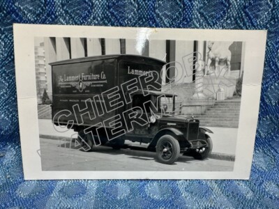 1926-1927 International Truck Real Photo Postcard Lamberts Furniture St Louis