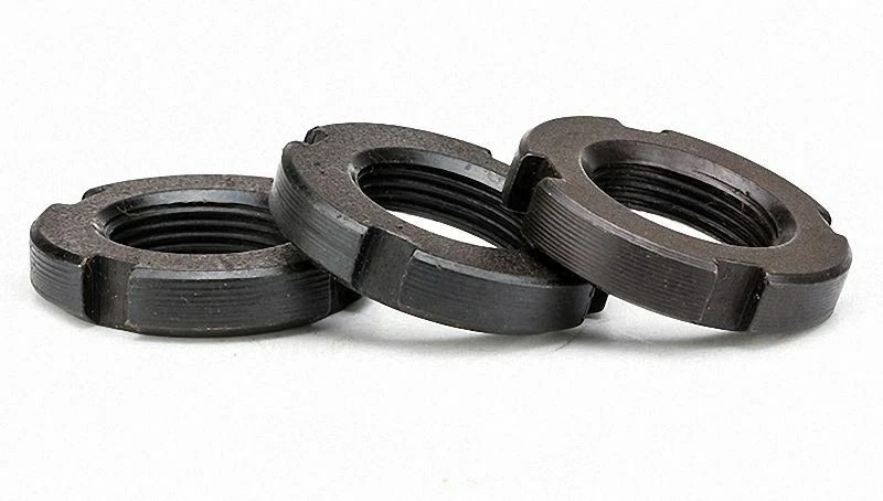 M10 - M27 Feingewinde Rund Kontermutter Nutmutter Sicherungsmutter Sicherungsmutter wählbar - Bild 2 von 4