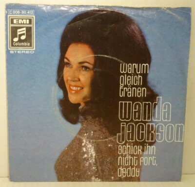 WANDA JACKSON -Warum den gleich Tränen   7''Single -Capitol 1970