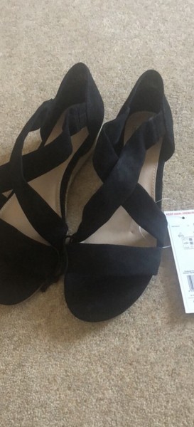 F F Tesco Black Sandals Size 14 New Essammenaza Com